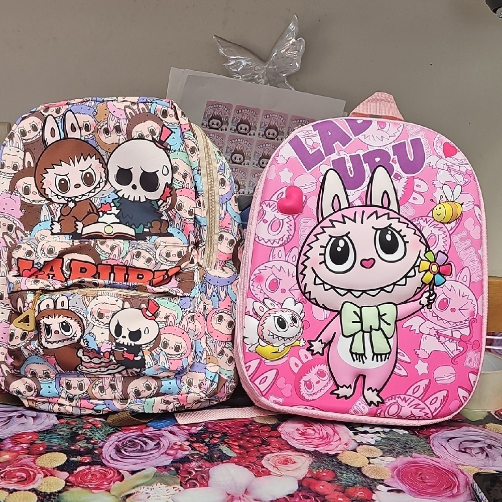Labubu Backpack Set